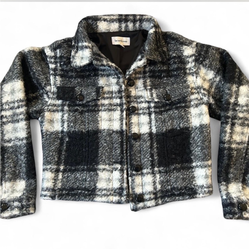 Heartloom Women’s Black and White Plaid Jacket